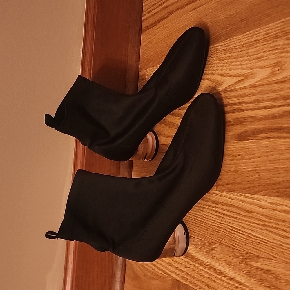 Forever 21 Short Boots with clear heel
